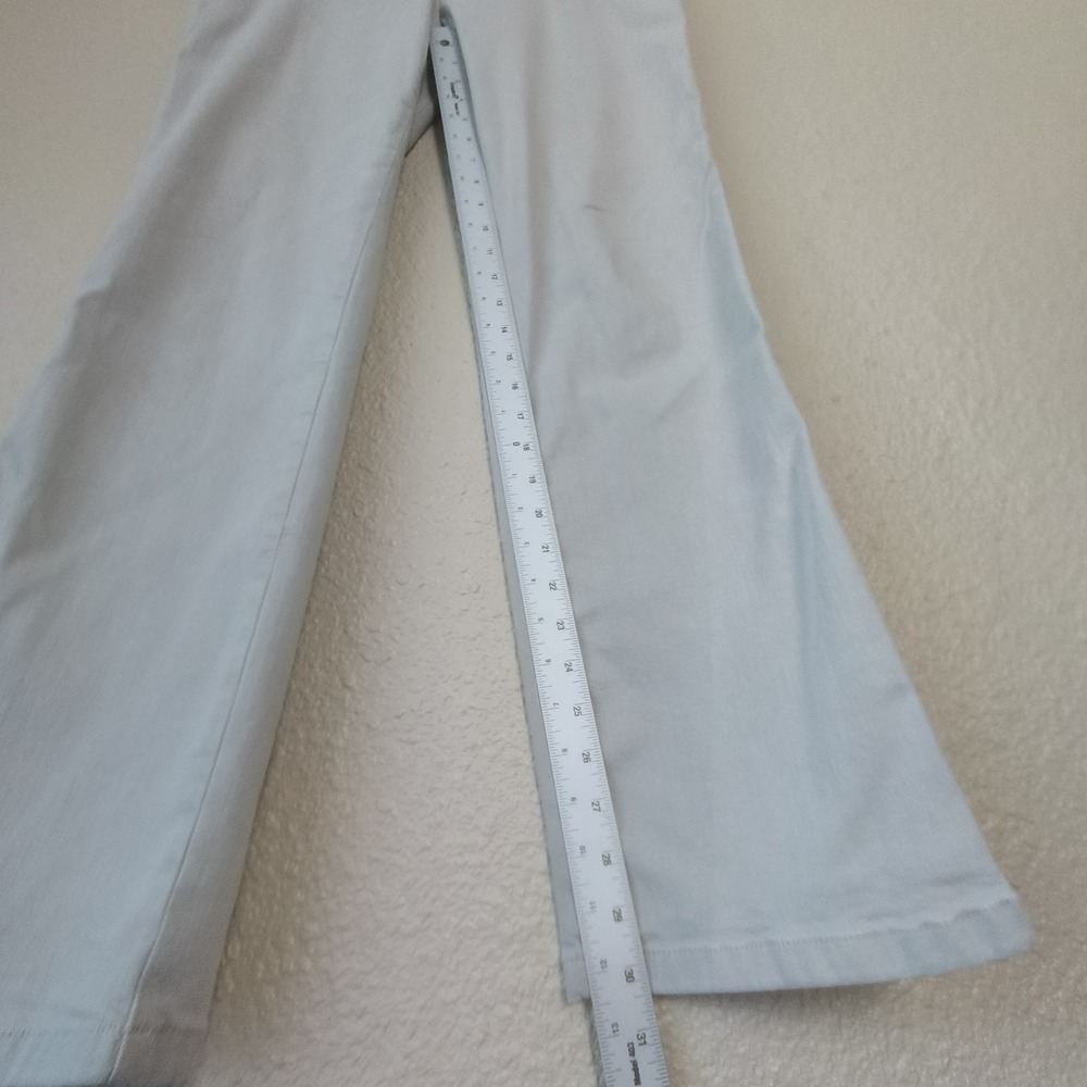 ST. JOHN women's straight-leg beige pants, size 8, with pockets and zipper - Picture 6 of 10
